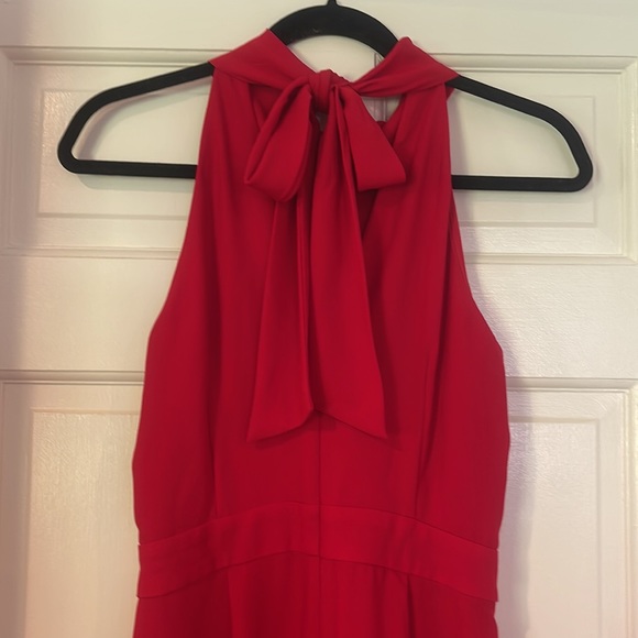 Jason Wu Size 4 Red Pant Dressy Romper - Picture 3 of 4